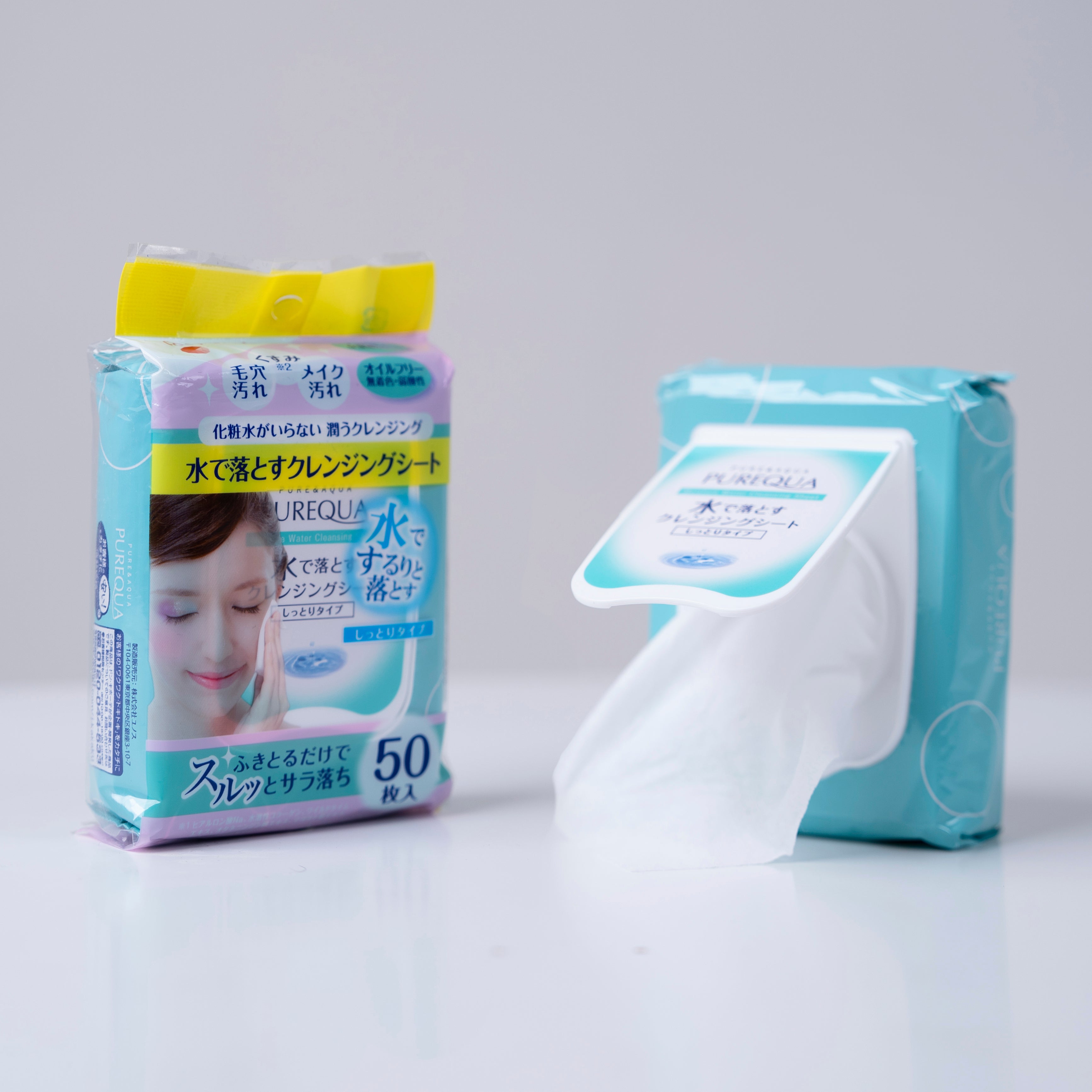 Purequ Water Cleansing Sheet - Moist 50st