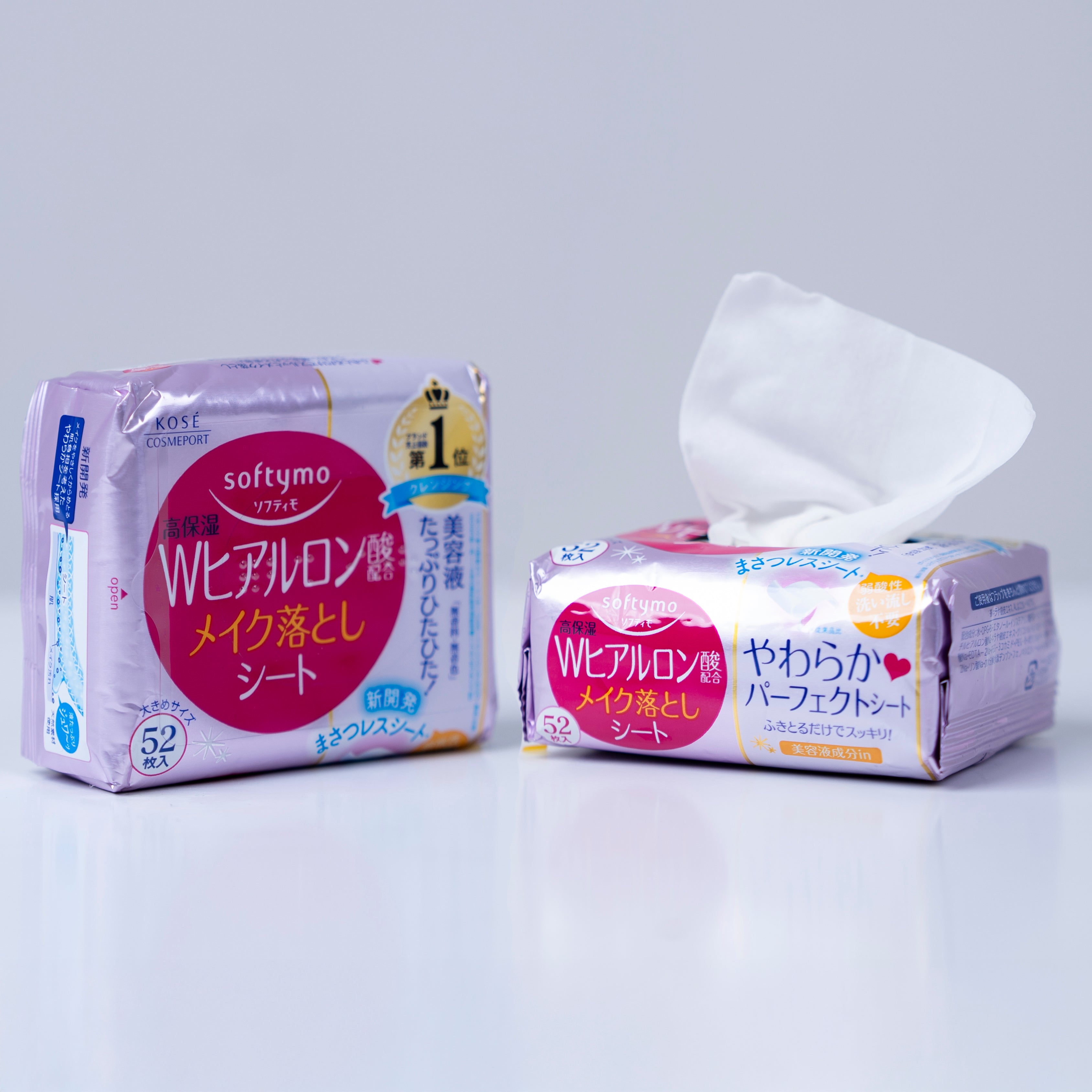 Kose Softymo Makeup Remover Sheets W Hyaluronsyra - 52st